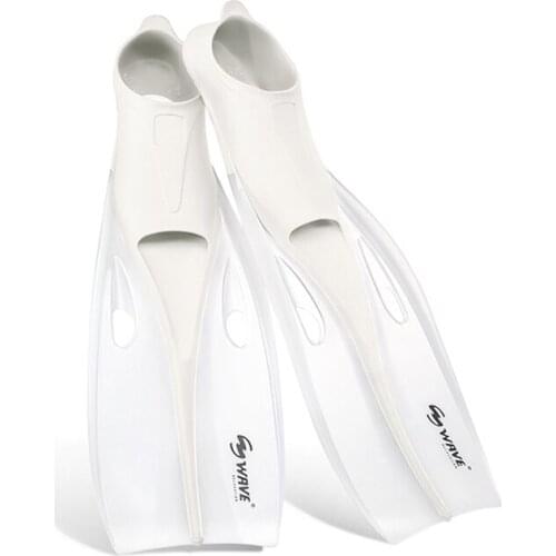 Diving Fins Full Foot Pocket Swimming Flippers Open Toe Snorkeling Swim Fins No Straps 4 Sizes 52.6-61.6cm Long ALS88
