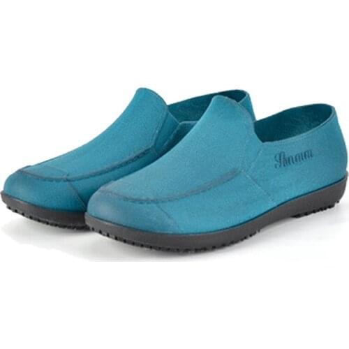 Mens Summer Low-top Fashion Short-tube Rain Boots Casual Non-slip Work Rain Boots Mens Car Wash Waterproof Rubber Shoes