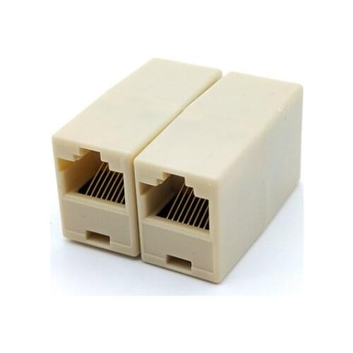 5pcs Plastic RJ45 Cat5 Connector Coupler For Extension Broadband Ethernet Network LAN Cable Joiner Extender Plug