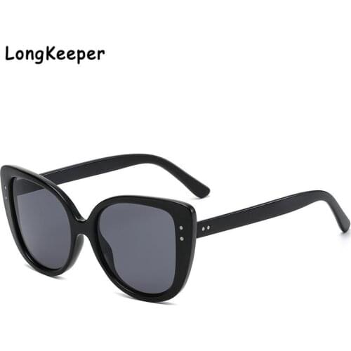 New Fashion Brand Square Sunglasses For Women Vintage Oversized Graident Cat Eye Sun Glasses Female Black Leopard Men Shades UV