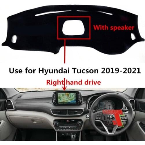 TAIJS Factory Casual Simple Polyester Fibre Car Dashboard Cover For Hyundai Tucson 2019 2020 2021 Right hand drive