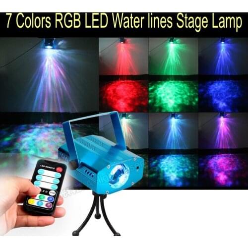 Tinhofire SWD-07 Remote Control 7 Colors RGB LED Water lines Stage Light Lamp Disco Laser Light Party Light Christmas KTV