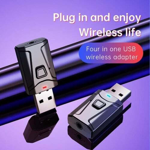USB 5.0 Bluetooth 3.5mm Adapter Receiver Wireless Bluethooth For PC Computer Mini Music Bluthooth Transmitter