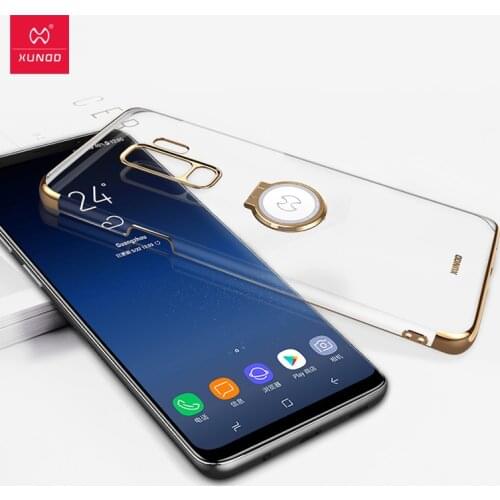 On Sales for Samsung Galaxy S9 Case Xundd Transparent Hard PC Case for Galaxy S9 Plus Case Phone with Magnetic Metal Ring Holder