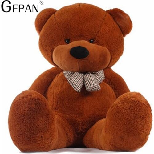 1pc 200/100cm Four Colors Big Teddy Bear Skin Plush Toys Stuffed Toy Bear Coat High quality Birthday Gifts For Kids