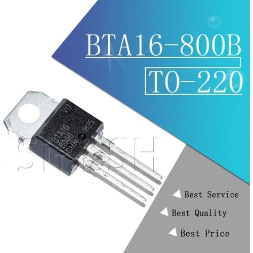 10pcs BTA16-800B TO-220 BTA16-800 TO220 BTA16 800V 16A 16-800B new and original
