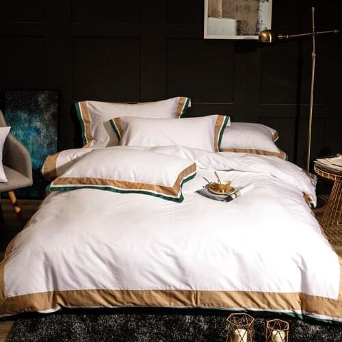 100% Cotton Queen King size Bedding Set Soft Bedclothes Luxury Duvet/Quilt Cover Bed Linen sheet set 4 Pieces Bedding Sets