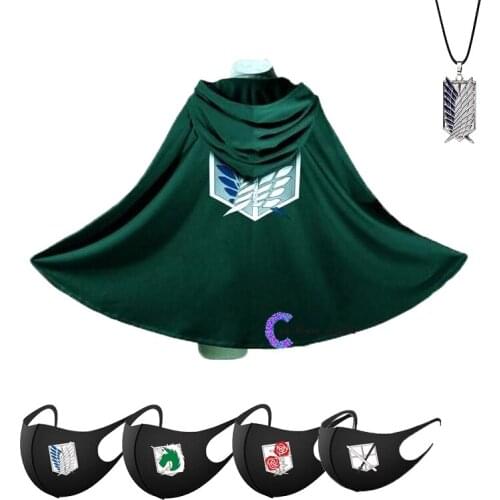 2021 New Attack on Titan Anime Cloak Shingeki No Kyojin Cosplay Scouting Legion Wings of Liberty Eren Hange Zoe Outfit Cape