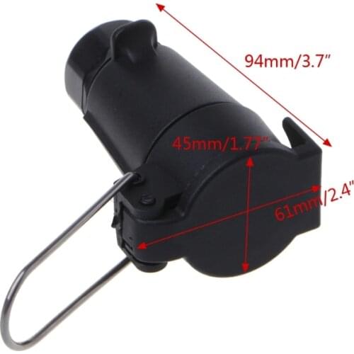 2021 New 7 Pin Waterproof Plugs Socket Adapter Tow Hook Towing Trailer Wire Connector