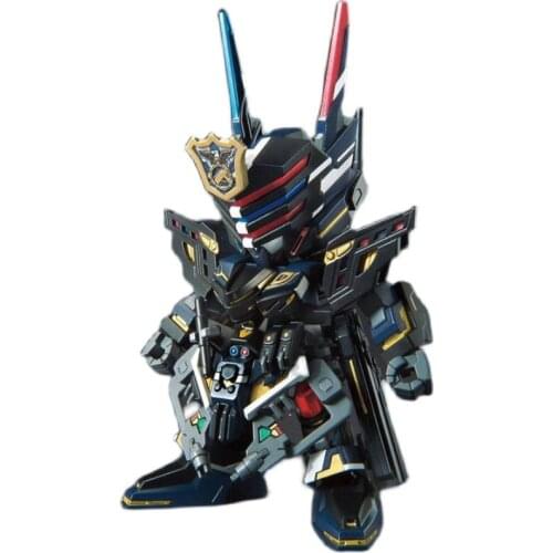 Anime Model BB Warrior SD Gundam World Qunying Collection Police Chief Gundam Emerald Green Storm Gundam Assembled Toy Gifts