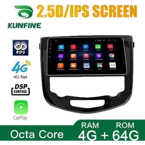 Octa Core Android 10.0 Car DVD GPS Navigation Player Deckless Car Stereo for Nissan Qashqai Acenta 2013-2016 MT AT Radio