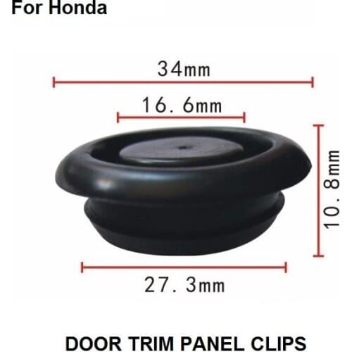 Car Stlying Door Trim Panel Clips x10 Cab soundproof rubber plug For Honda / Nylon Retainer Clip Brand New