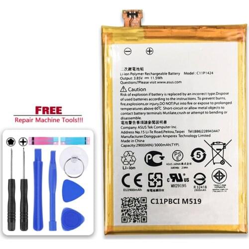 C11P1424 For Asus ZenFone 2 ZenFone2 Z00AD Z00BD ZE551ML ZE550ML 3000mAh Battery Mobile Phone Replacement Battery