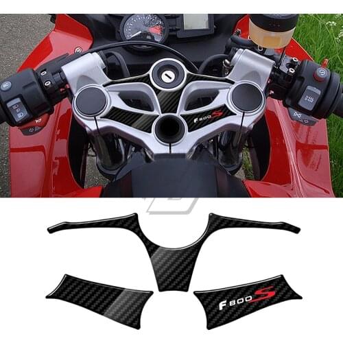 For BMW Motorrad F800S 2007-2010 3D Carbon-look Upper Triple Yoke Defender
