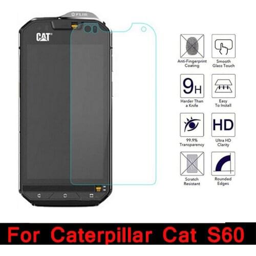 For Caterpillar Cat S60 Original Tempered Glass 9H Scratch Proof Screen Protector Film For Mobile Phone for Cat S60 Cover Glass