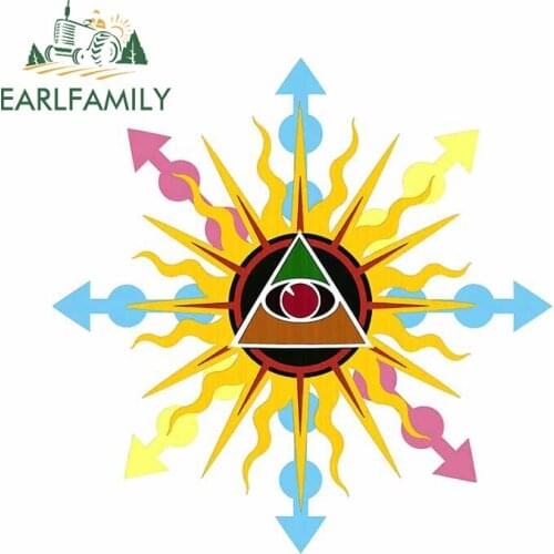 EARLFAMILY 13cm x 12.8cm for EYE OF CHAOS Decal Motocycle Helmet Refrigerator Car Stickers Windshield Windows Wall Decoration