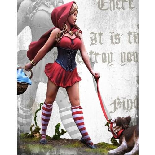 90mm Resin Model figure GK LE PETIT CHAPERON Fairy tale series Unassembled and unpainted kit