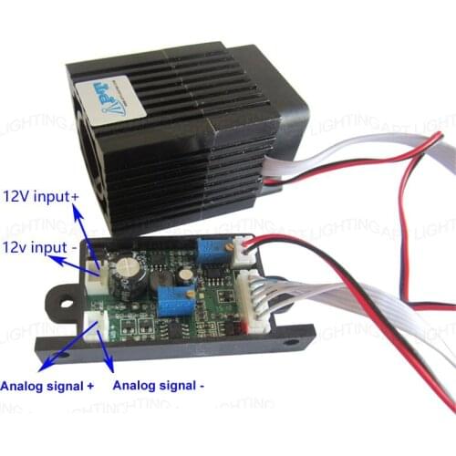 Analog signal Focusable Quality Super stable 300mW 532nm green laser module Stage Light RGB Laser Diode Compact luces lazer