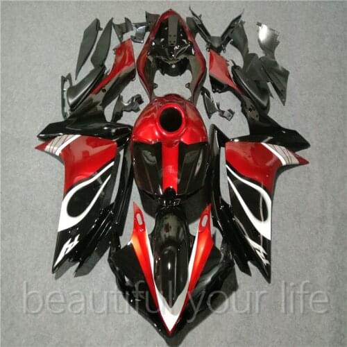 Molded Injection red black Fairing kit Bodywork for YAMAHA YZF R1 2007 2008