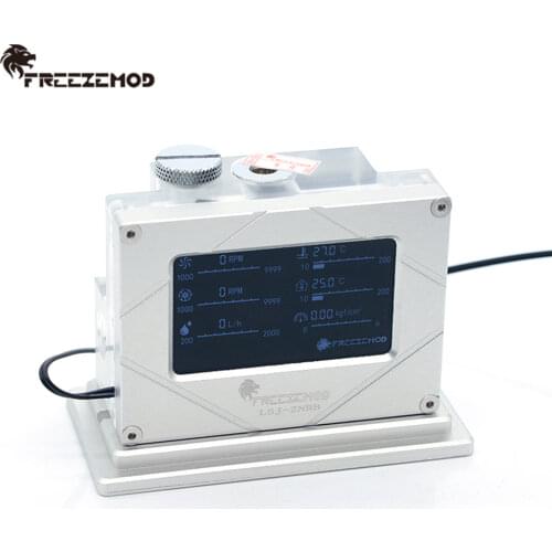 FREEZEMOD LCD Flowmeter Temperature Electrical Detector Air Pressure PWM Speed for MOD Monitoring Water Cooler System Monitor