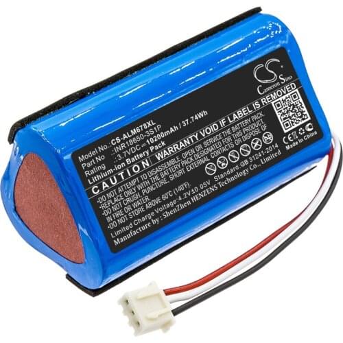 Cameron sino battery for Altec Lansing iMW678, iMW678-BLK, iMW678-BLU, Omni Jacket，INR18650-3S1P