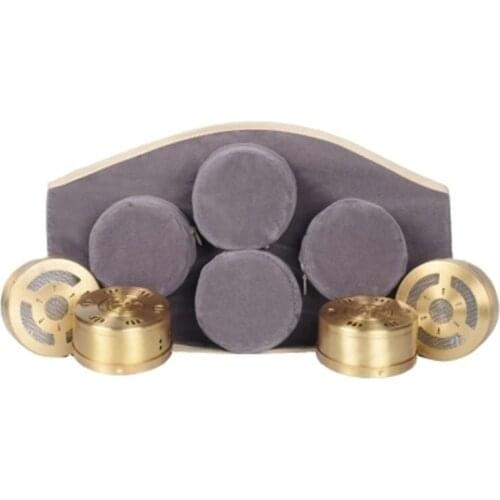 Moxibustion Box Pure Copper Moxa Bag With Ai Cloth Set Body Therapy Care Health Household Smokeless Waist Wet Portable