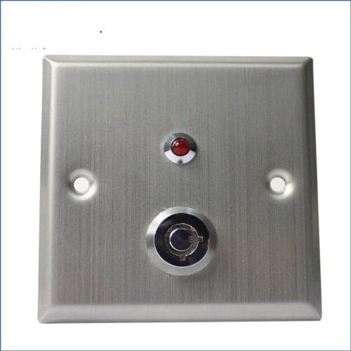 Metal Stainless Steel door release keyswitch exit button Release Button with keys For Access Control System all Electronic Lock
