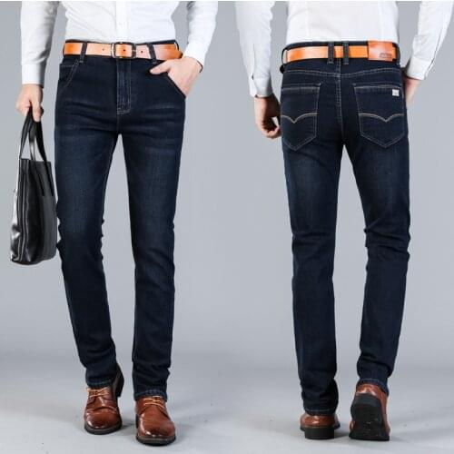 Fashion Designer Jeans Winter Mens Jeans Brand Jean Slim Homme Plus Size Pants Denim Casual Jean Men Pants