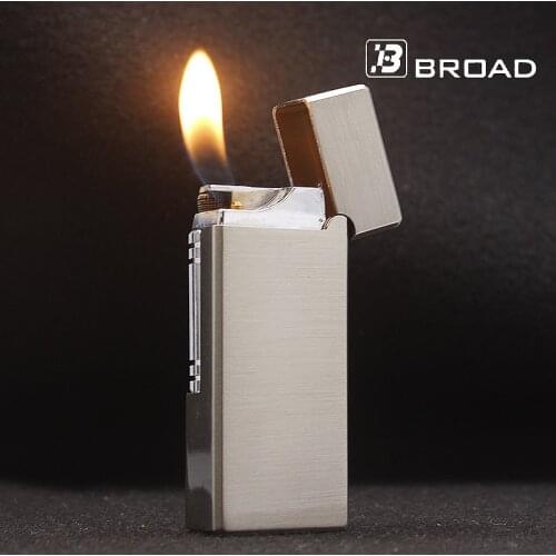 NEW Metal Side Slip Grinding Wheel Butane Gas Lighter Mini Torch Flint Cigar Lighter Smoking Accessories Mens And Womens Gifts