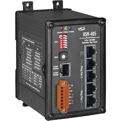 New Original Spot Photo For RSM-405 5-Port 100M Ring Network Managed Ethernet Switch Metal Shell
