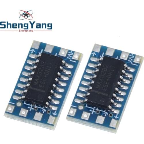 Mini RS232 MAX3232 Levels to TTL level converter board serial converter board Dropshipping