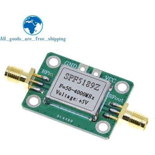 LNA 50-4000 MHz RF SPF5189 NF 0.6dB Low Noise Amplifier Signal Receiver Board Wireless Communication Module With Shield Shell