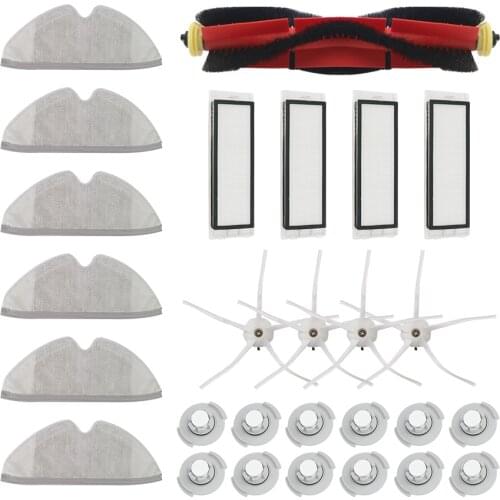 Detachable Main brush Hepa Filter Mop cloth Side brush for Xiaomi vacuum 1st roborock s50 s51 s55 E35 T60 T61 roborock 2 Parts