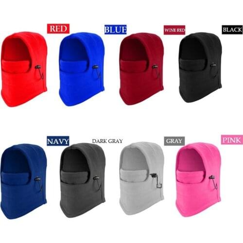 Unisex Windbreak Hat Winter Outdoor Fleece Hat Walking Cyling Face Protection Warm Mask Hat Winter Riding Wind Stopper Hat
