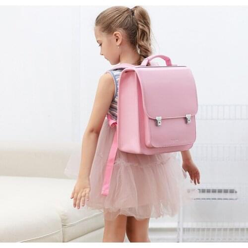 British Style Children Boys Schoolbag for Primary School Girls Backpacks