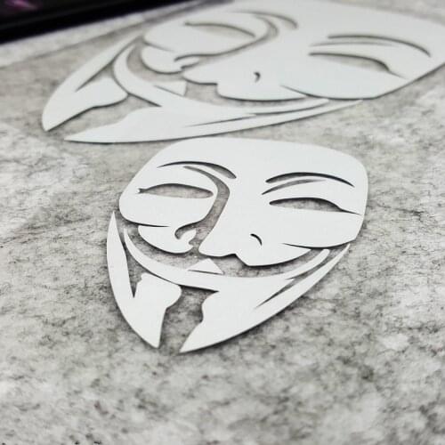 Car Styling Auto Window Body Tail Rear Windshield Cover Sticker Decals for Revenge V Mask Man Vendetta
