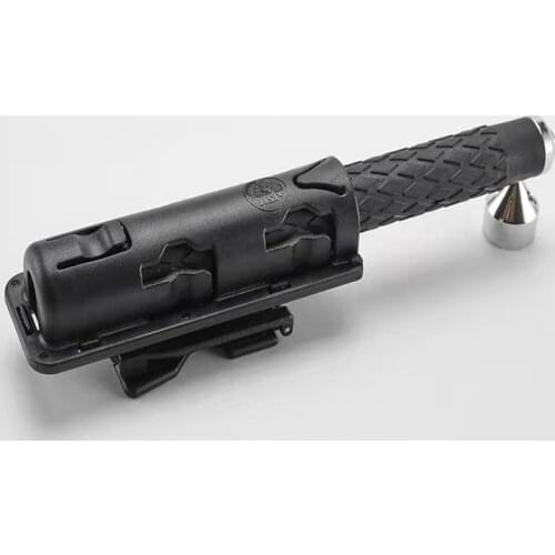 360 Degree Rotation Universal Baton Holder Extensible Black Baton Holder Case Pouch for outdoor police baton telescopic self def