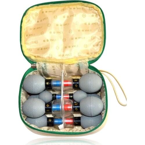 18pcs Vacuum Haci Magnetic Therapy Acupressure Suction Cup TCM acupuncture moxibustion cupping set meridian Five Elements Needle