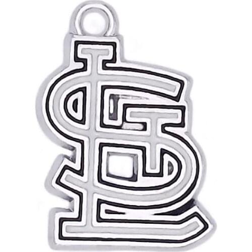 Baseball Team Jewelry Custom Fashion Metal Black White Enamel Colors St Charm
