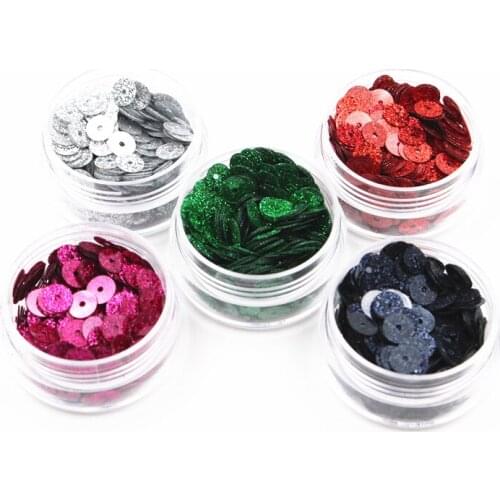 10g 6mm Golden Onion Powder Type Sequins Round Flat PVC Paillette Wedding Sewing Craft DIY Manual Lentejuelas Accessory