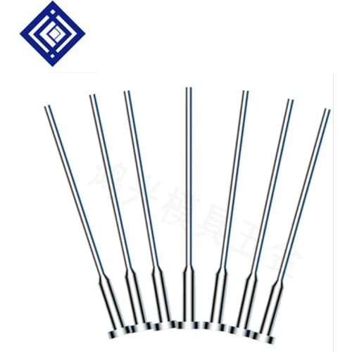 10pcs/lots high precision step ejector pin ejector sleeve SKD61 mold machine tools accessories 0.8/1/1.2/1.5/2/2.5
