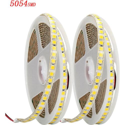 DC 12V High Bright 5054 LED Strip Flexible LED Lamp Tape waterproof 5m 600 led Home Decoration Nature Warm White TV Backlight