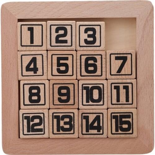 15 Number Puzzle Learning Numbers Matching Game Slide Game Jigsaw Toy Kid Toy Play Gift Game For Baby Early Educational Toy
