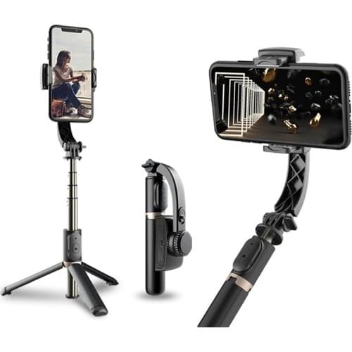 2021 Q08 Handheld Eliminate Shake Gimbal Stabilizer for Phone Action Camera Selfie Stick Tripod for Smartphone Gopro Vlog Record