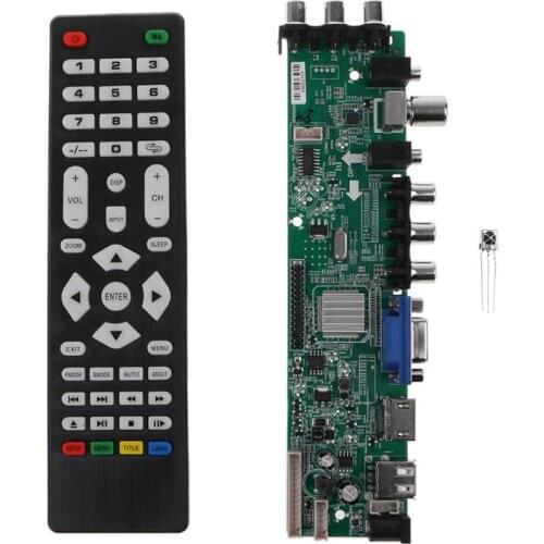 20CE A81.2.PA V56 V59 Universal LCD Driver Board Support DVB-T2 TV Boards 3663