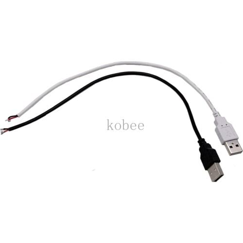 50CM 100CM USB LED Connector Cable line 2pin USB Socket Power Connect Wire Connectors for DC5V Single Color LED Strip Lights