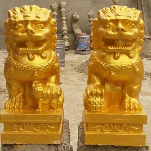 Concrete ABS mould 1 pair chinese lion statue molds for garden decoration Home Ornaments