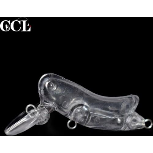 CCLTBA 15pcs/lot Unpainted Insect Minnow Baits 4.5cm 2.3g Floating Hard Fishing Lures Blanks