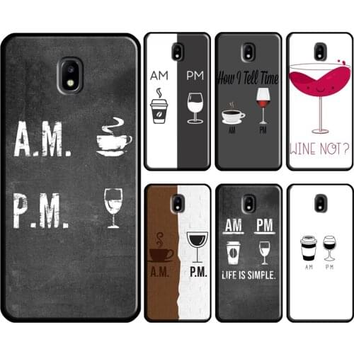 Coffee Wine Cup For Samsung Galaxy J1 J3 J4 J5 J6 J7 2016 2017 A3 A5 A6 A8 A9 J2 Core J8 2018 Phone Case