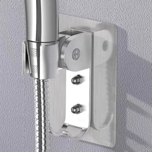 Shower bracket Punch-free Powerful sucker bathroom wall Fixed bracket shower head Spray gun Storage rack Accessories E11704